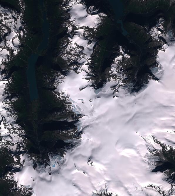 Aerial view of Jostedalsbreen