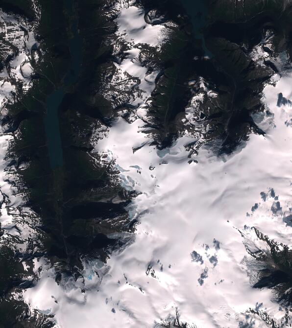 Aerial view of Jostedalsbreen