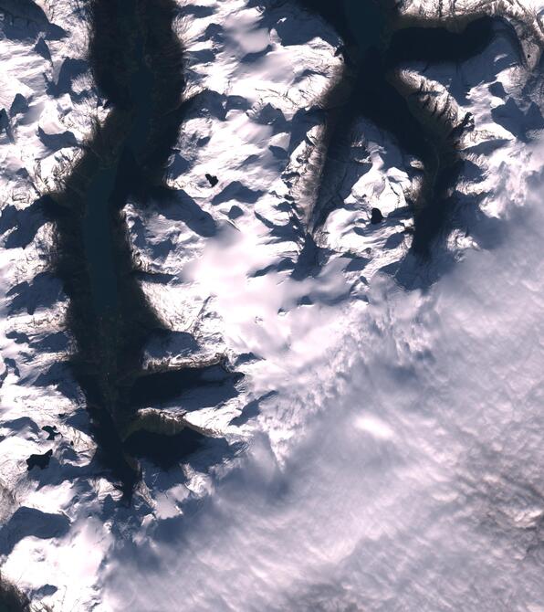 Aerial view of Jostedalsbreen