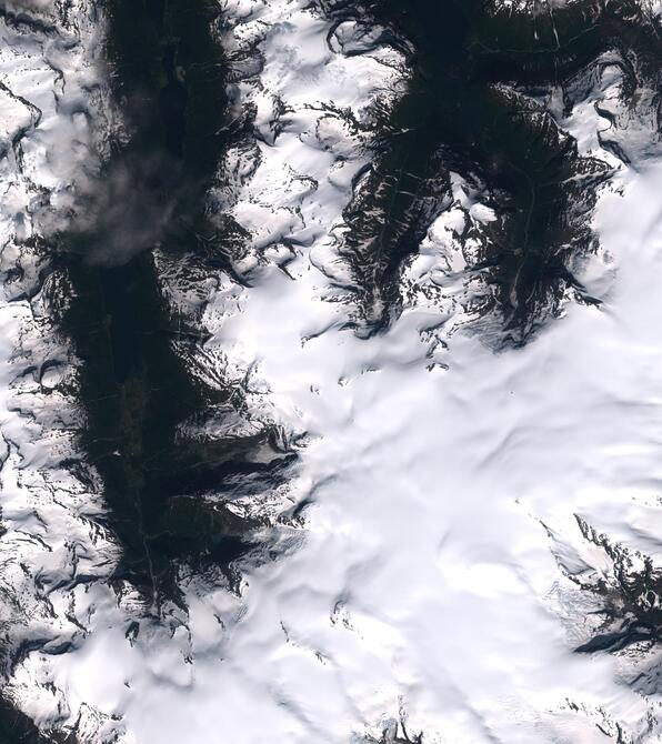 Aerial view of Jostedalsbreen