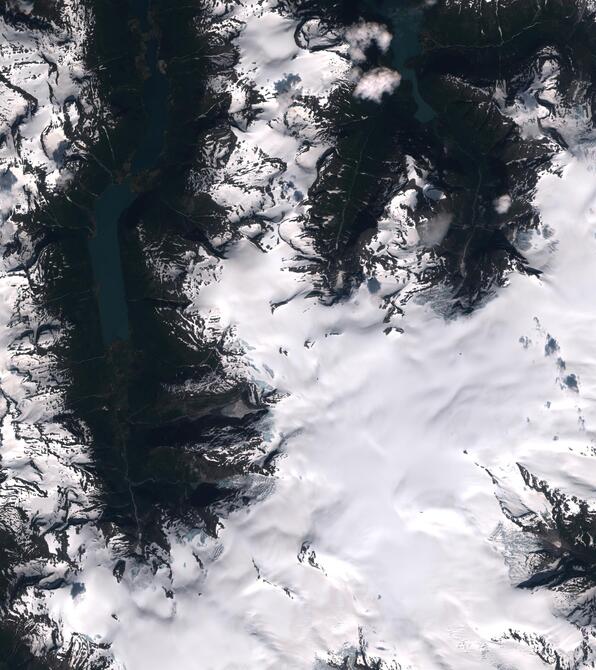 Aerial view of Jostedalsbreen