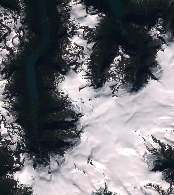 Aerial view of Jostedalsbreen