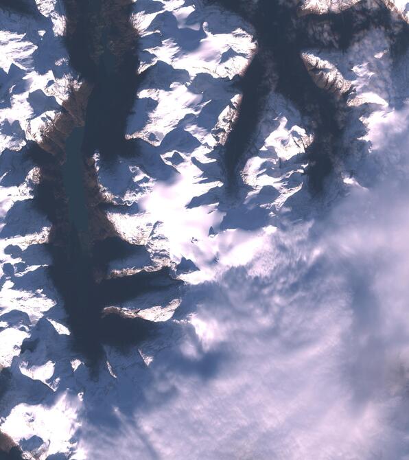 Aerial view of Jostedalsbreen