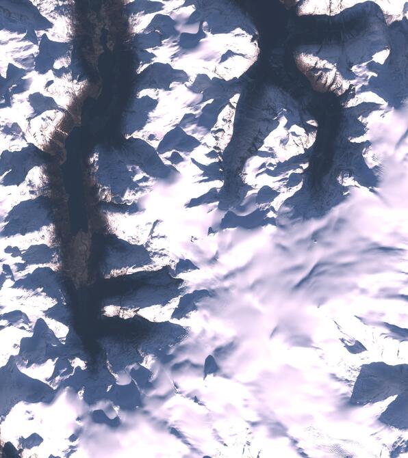 Aerial view of Jostedalsbreen