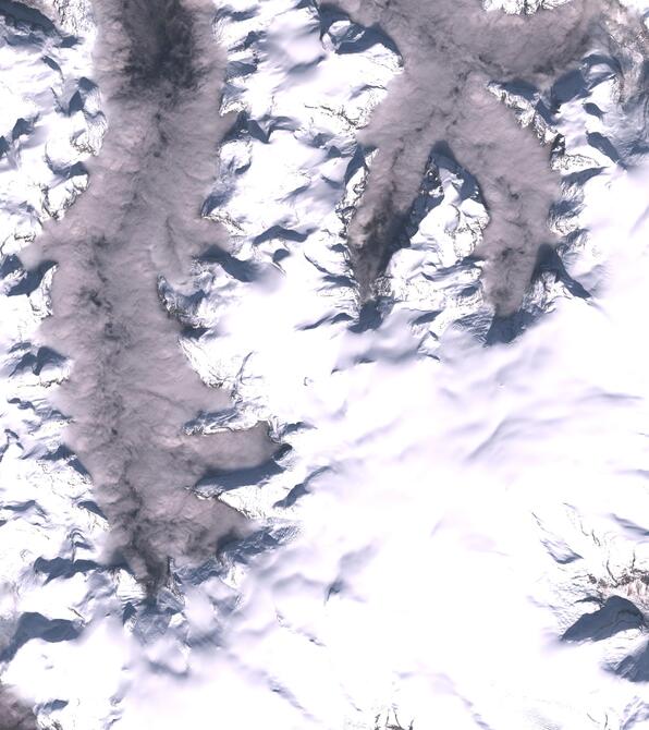 Aerial view of Jostedalsbreen