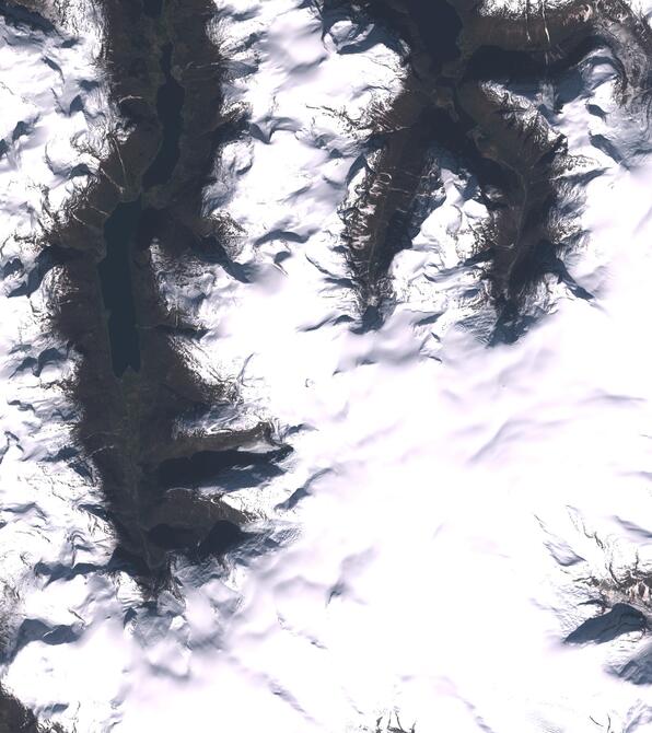 Aerial view of Jostedalsbreen