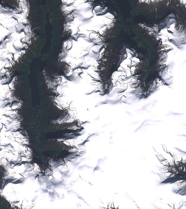 Aerial view of Jostedalsbreen