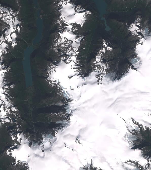 Aerial view of Jostedalsbreen