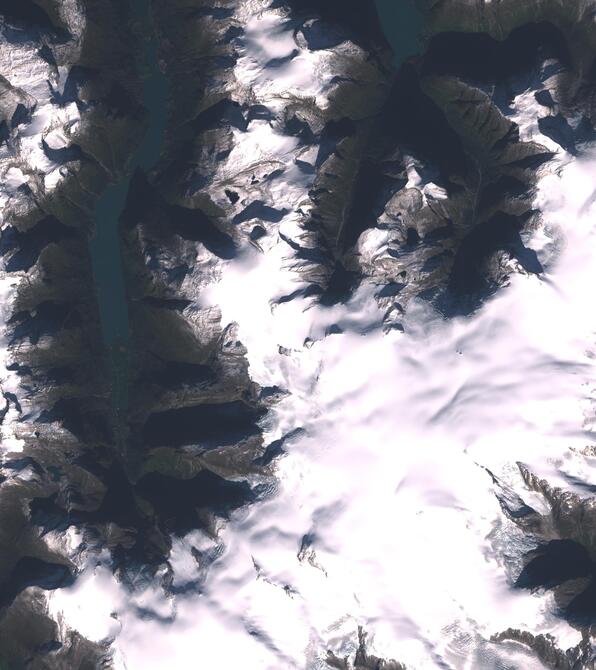 Aerial view of Jostedalsbreen
