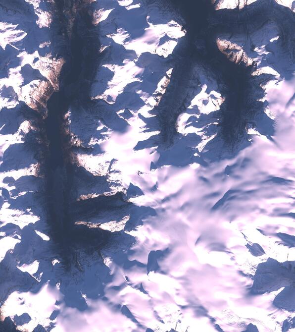 Aerial view of Jostedalsbreen