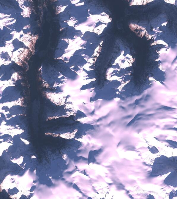 Aerial view of Jostedalsbreen