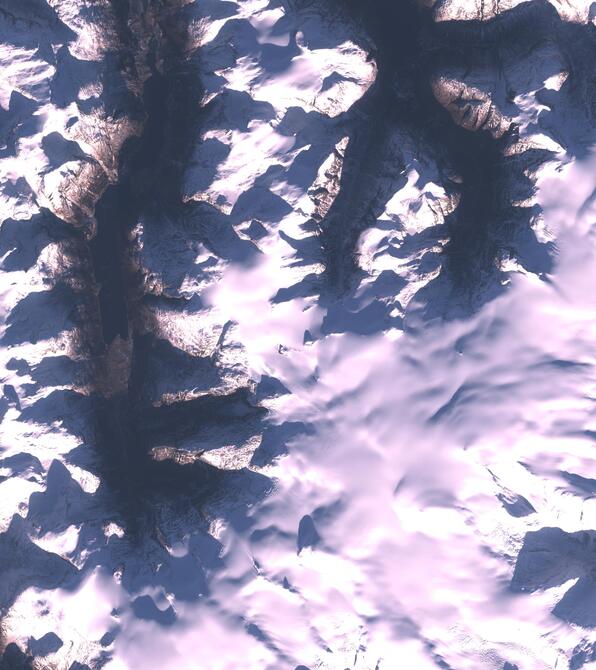 Aerial view of Jostedalsbreen