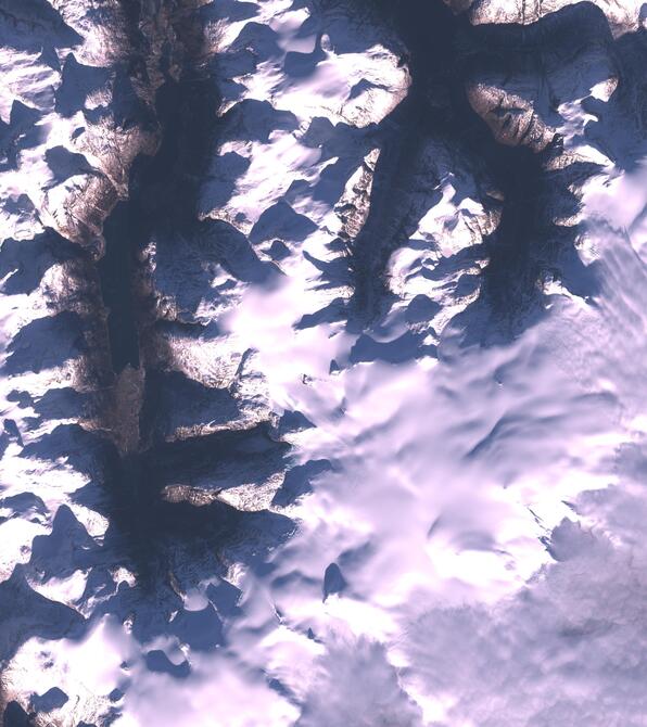 Aerial view of Jostedalsbreen