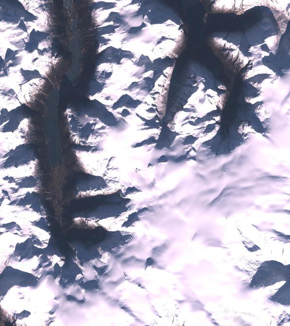 Aerial view of Jostedalsbreen