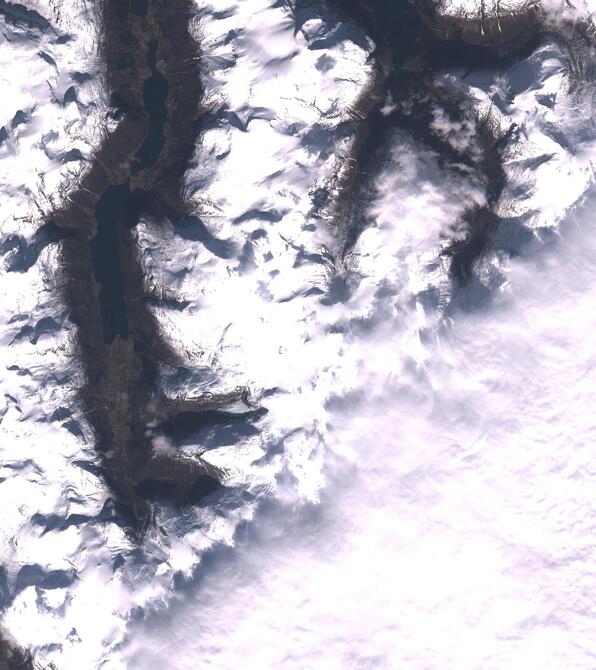 Aerial view of Jostedalsbreen
