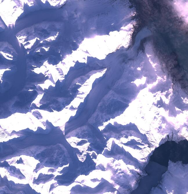 Aerial view of Margerie Glacier