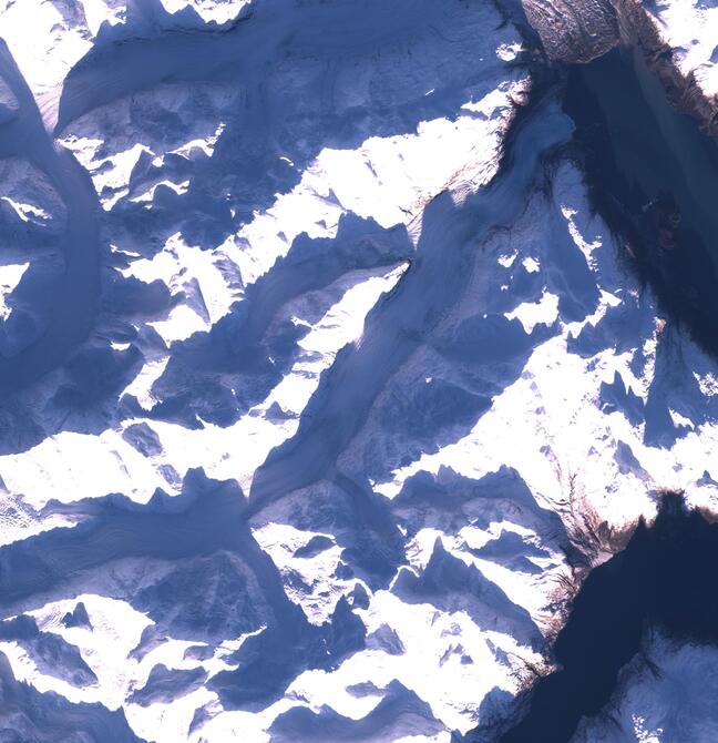 Aerial view of Margerie Glacier