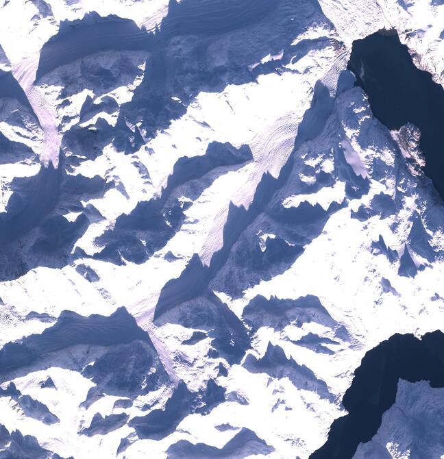 Aerial view of Margerie Glacier