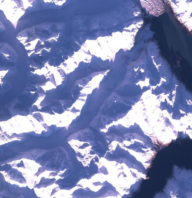 Aerial view of Margerie Glacier