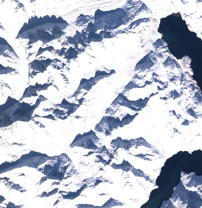 Aerial view of Margerie Glacier