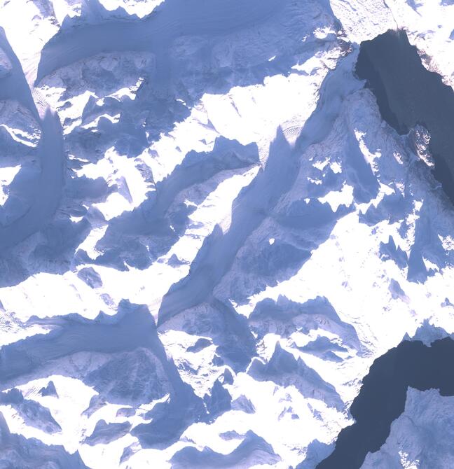 Aerial view of Margerie Glacier