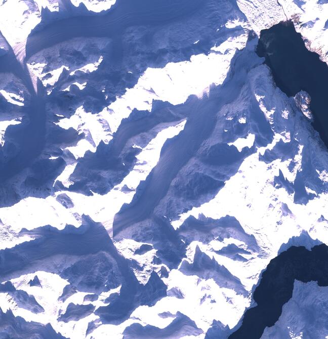 Aerial view of Margerie Glacier