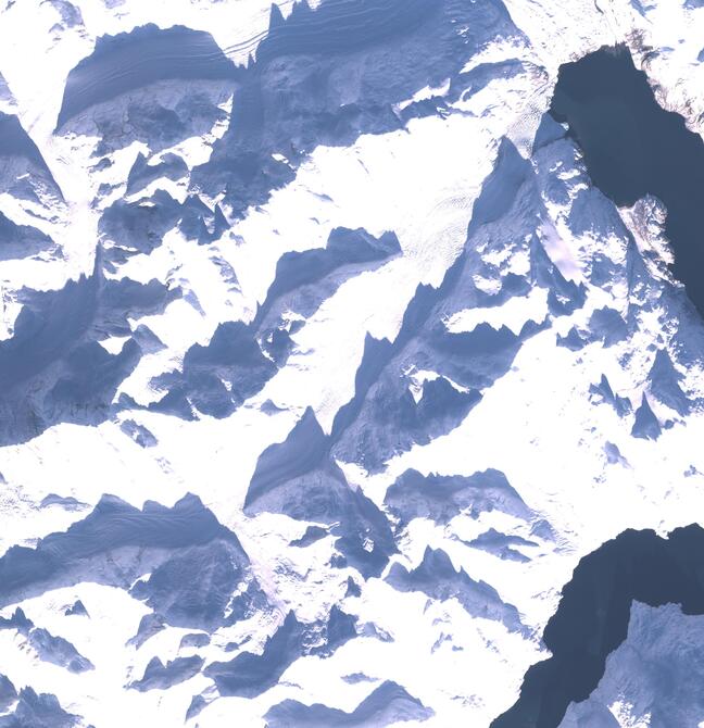 Aerial view of Margerie Glacier