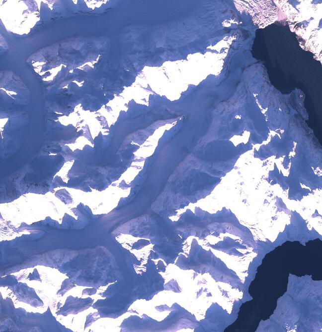 Aerial view of Margerie Glacier