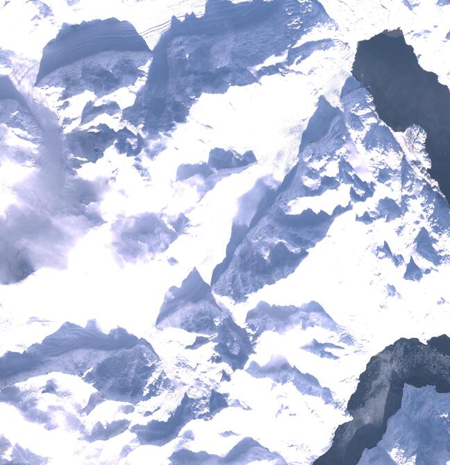 Aerial view of Margerie Glacier