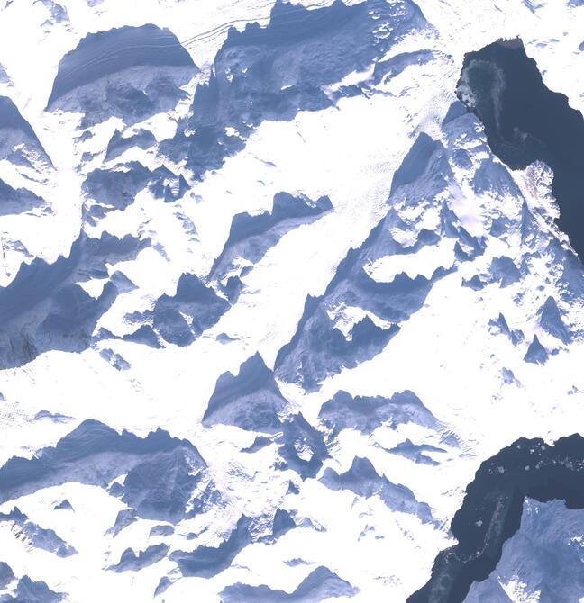 Aerial view of Margerie Glacier