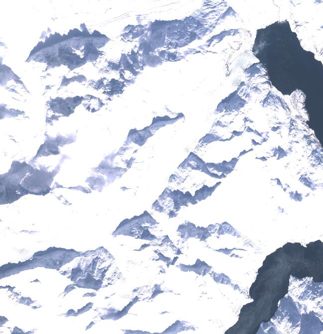 Aerial view of Margerie Glacier