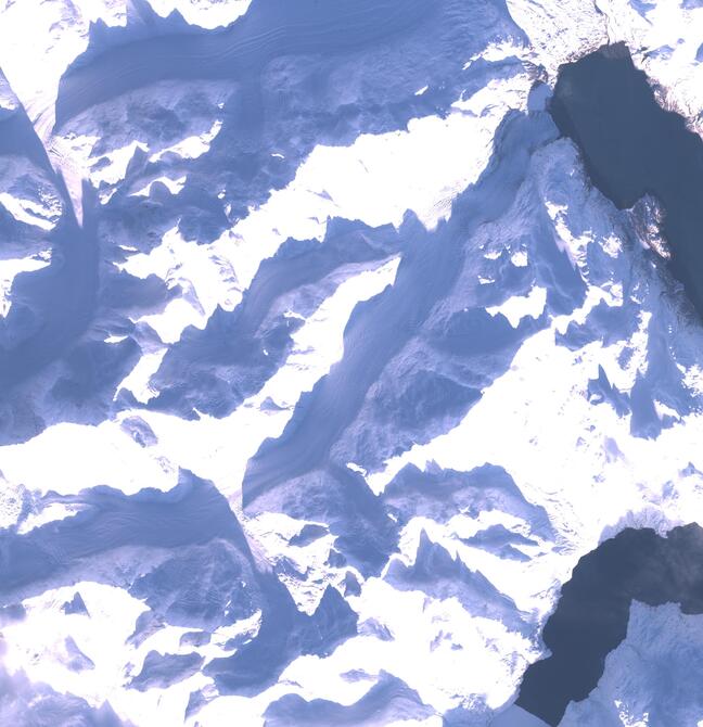 Aerial view of Margerie Glacier