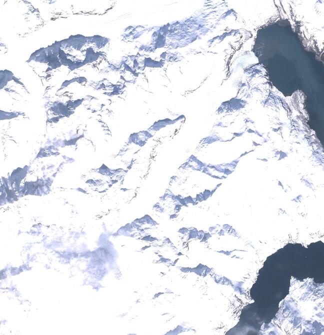 Aerial view of Margerie Glacier