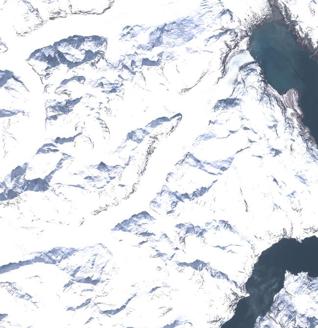 Aerial view of Margerie Glacier