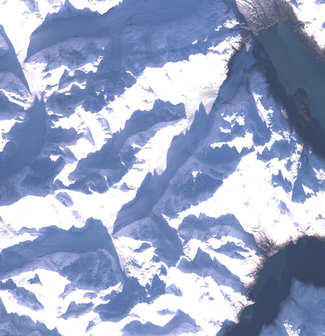 Aerial view of Margerie Glacier