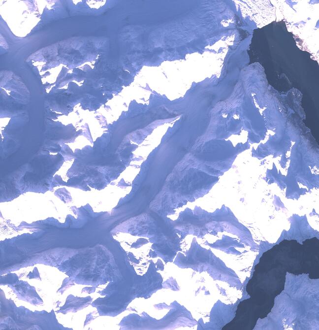 Aerial view of Margerie Glacier