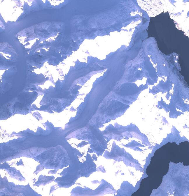 Aerial view of Margerie Glacier