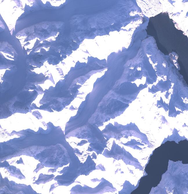 Aerial view of Margerie Glacier