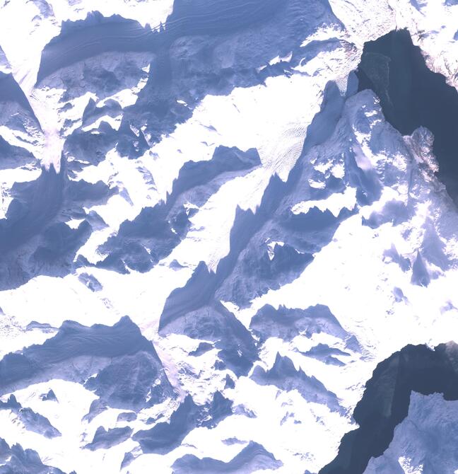 Aerial view of Margerie Glacier