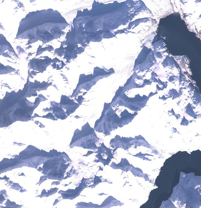 Aerial view of Margerie Glacier