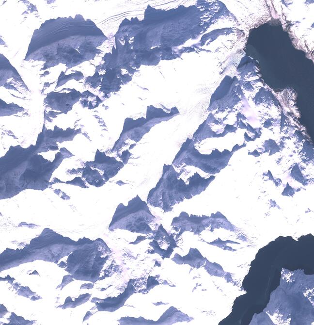 Aerial view of Margerie Glacier