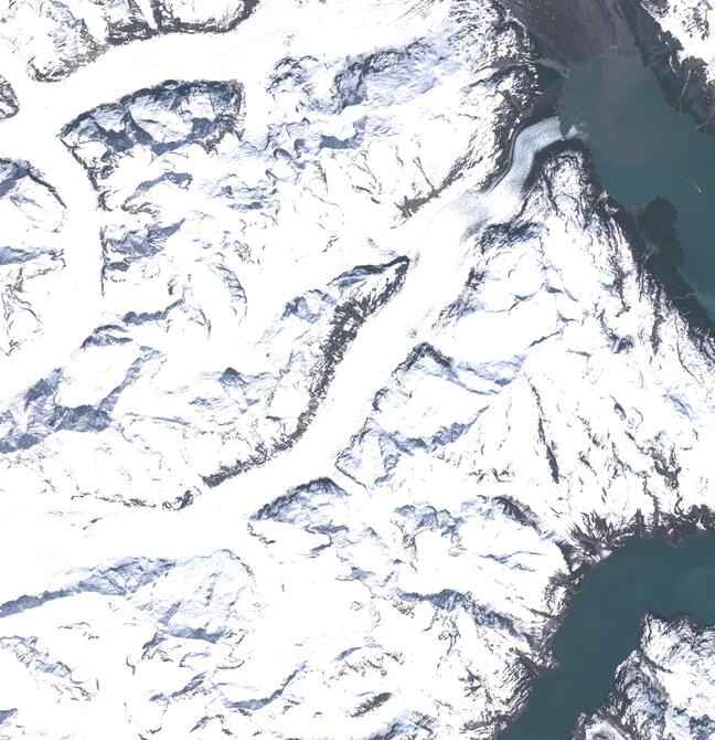 Aerial view of Margerie Glacier