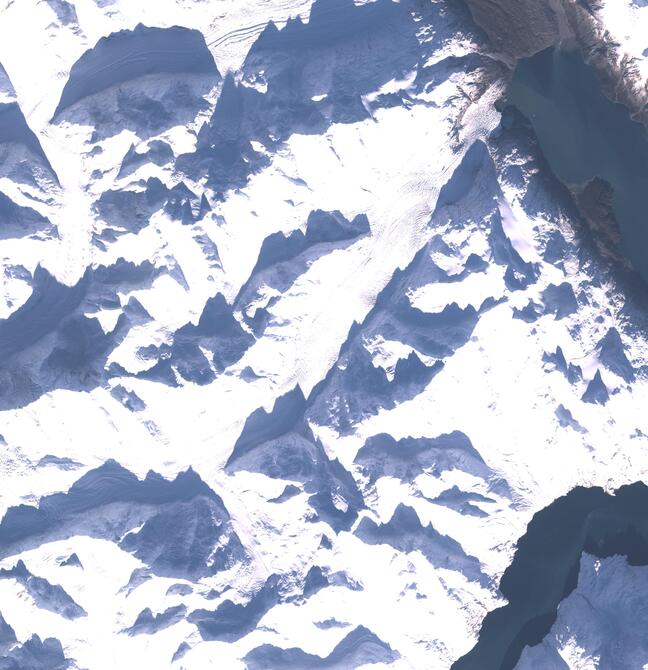 Aerial view of Margerie Glacier