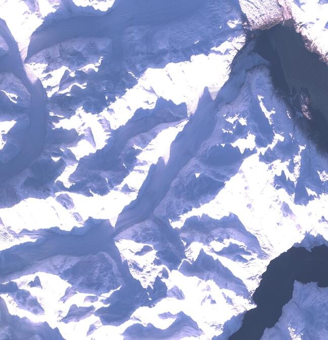 Aerial view of Margerie Glacier