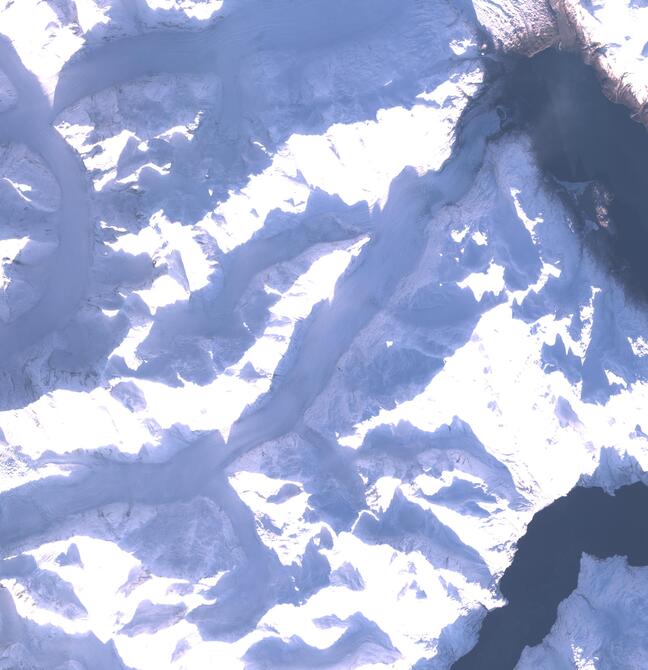 Aerial view of Margerie Glacier