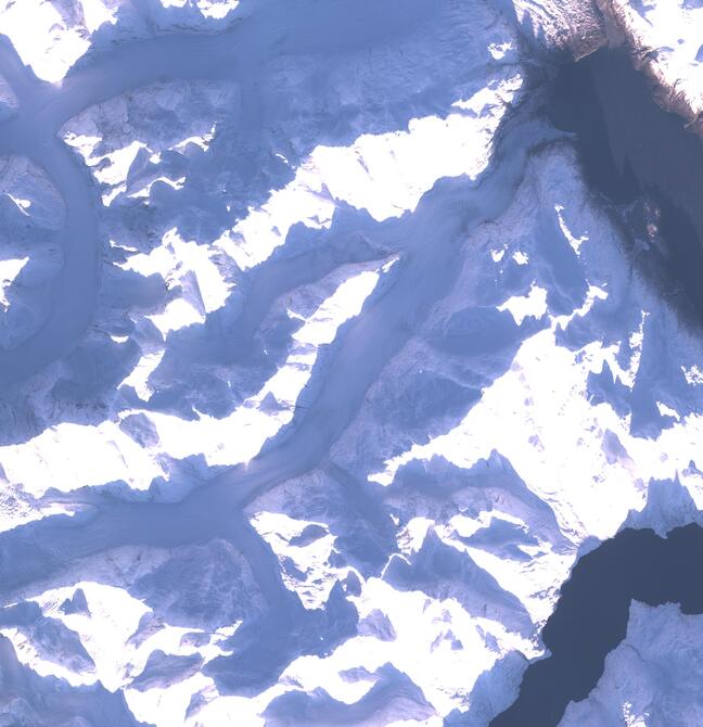Aerial view of Margerie Glacier