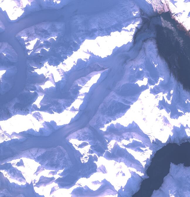 Aerial view of Margerie Glacier
