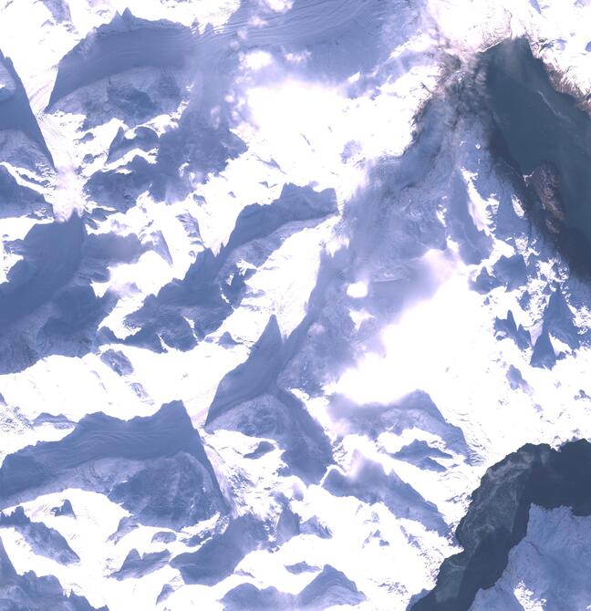 Aerial view of Margerie Glacier