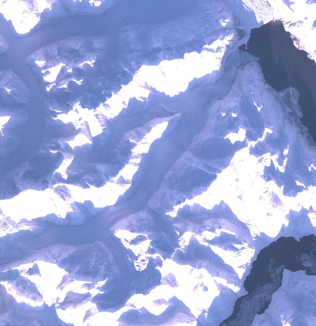 Aerial view of Margerie Glacier