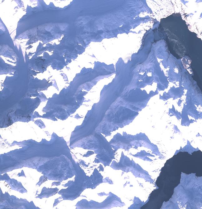 Aerial view of Margerie Glacier